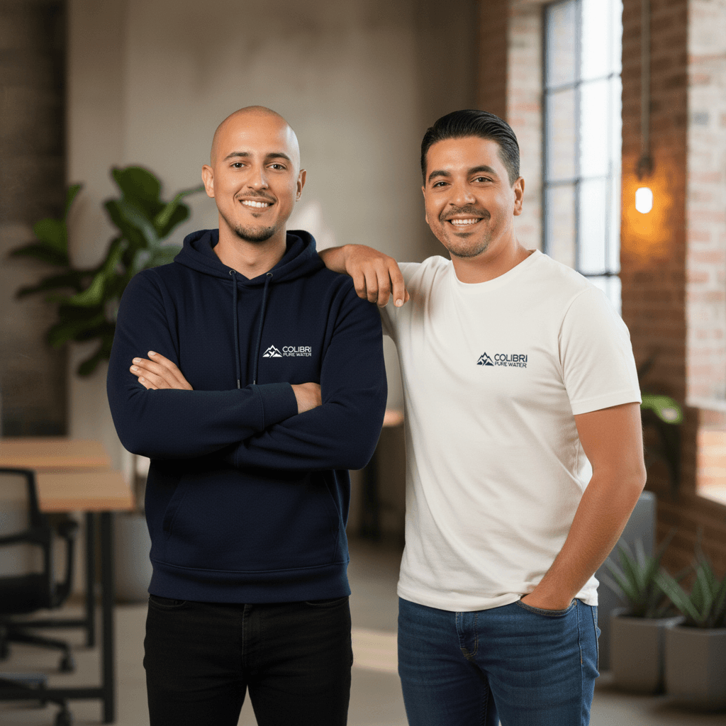 Youcef et Michael, fondateurs de Colibri Pure Water