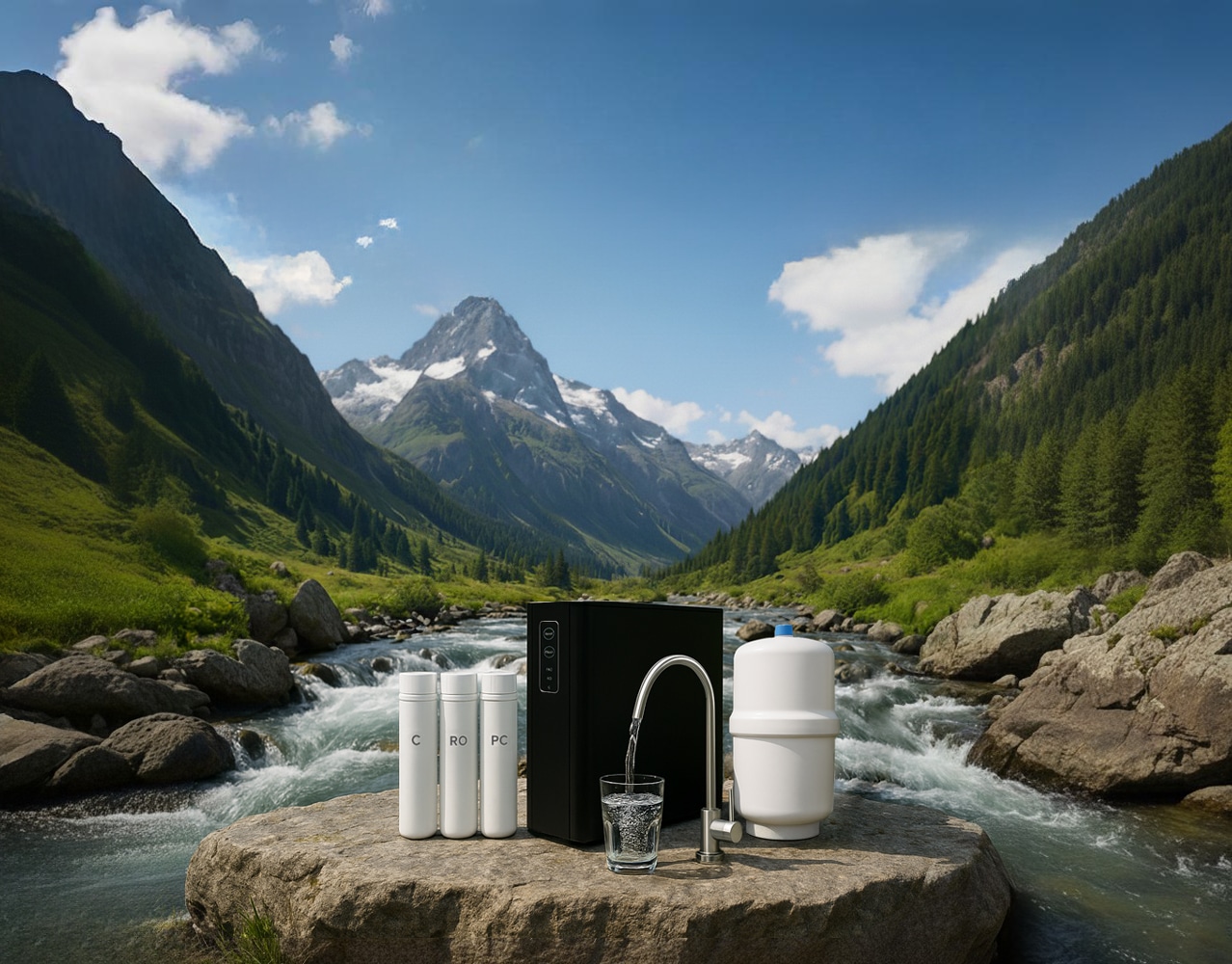 Colibri Pure Water filtration unit in mountain setting